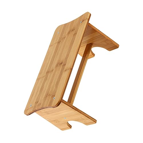 GRIRIW Bathroom Step Stool Non-Slip Potty Stool Wooden Footstools Small for Comfortable Use