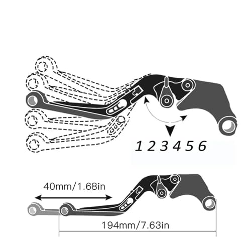 Levier embrayage CBR1000RR réglable pour éviter la casse en chute