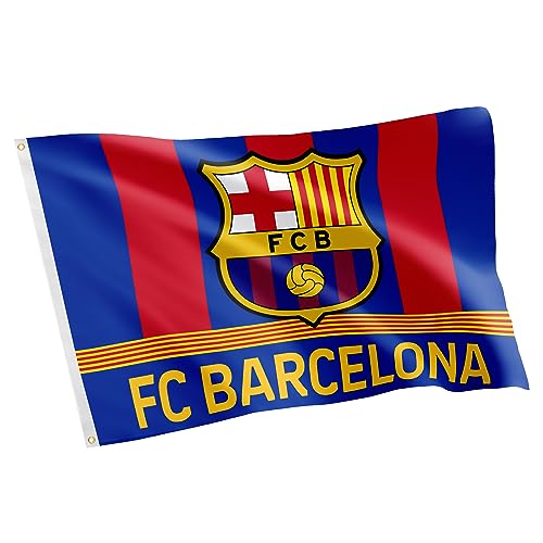 Desert Cactus FC Barcelona Flag Barça Barca Football Futbol Soccer 100% Polyester Indoor Outdoor 3x5 feet Banner (Flag C)
