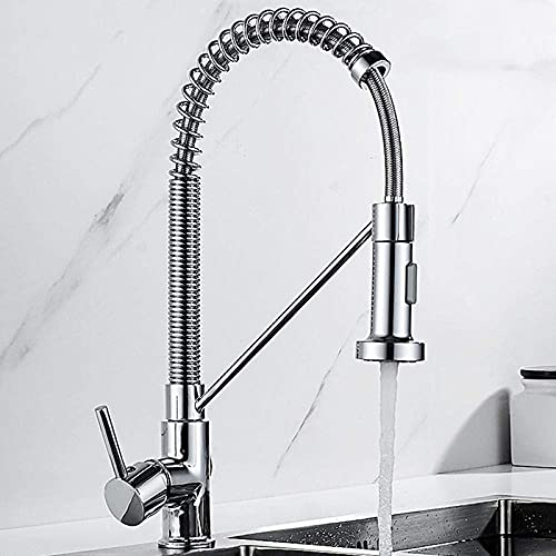 Robinet laiton chromé CCXXYGWJ mitigeur à ressort design élégant pour évier