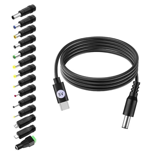 USB Type C - DC5V �[�d�P�[�u���Z�b�g 14 �����\ ���s �A�E�g�h�A �ʋ� ���[�^�[ �J�����p