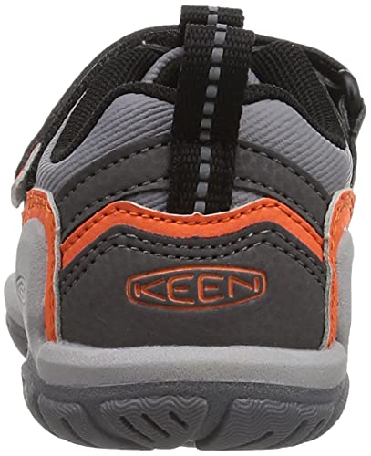Keen Knotch Peak Low Height Breathable Sneakers, Magnet/Safety Orange, 13 Us Unisex Little Kid #TOP2