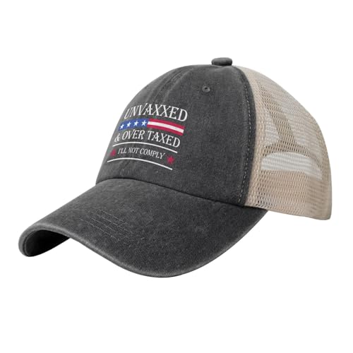 Melbrakin Casquette de Baseball Tendance pour Femme, Non vaccinée et surtaxée
