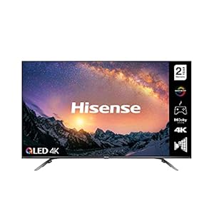 Hisense 50E76GQTUK QLED Gaming Series 50-inch 4K UHD Dolby Vision HDR Smart TV with YouTube, Netflix, Freeview Play and Alexa Built-in, Bluetooth and WiFi, TUV Certificated (2021 NEW)