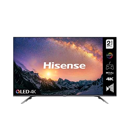 Hisense 50E76GQTUK QLED Gaming Series 50-inch 4K UHD Dolby Vision HDR Smart TV with YouTube, Netflix, Freeview Play and Alexa Built-in, Bluetooth and WiFi, TUV Certificated (2021 NEW)