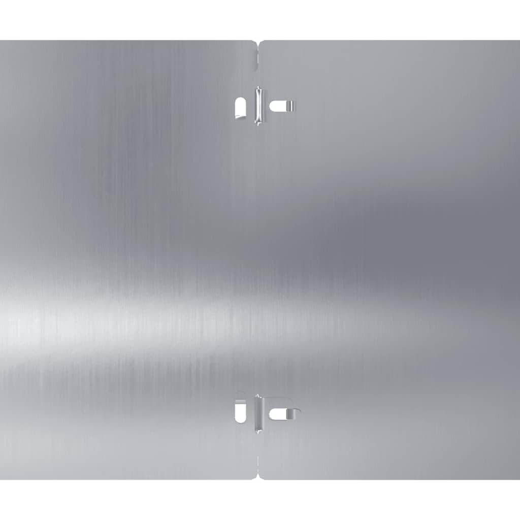 Lot de 10 bordures de pelouse, en acier galvanisé, 20 x 103 cm, en métal, robuste, pour parterre de fleurs et aménagement paysager, bordure durable