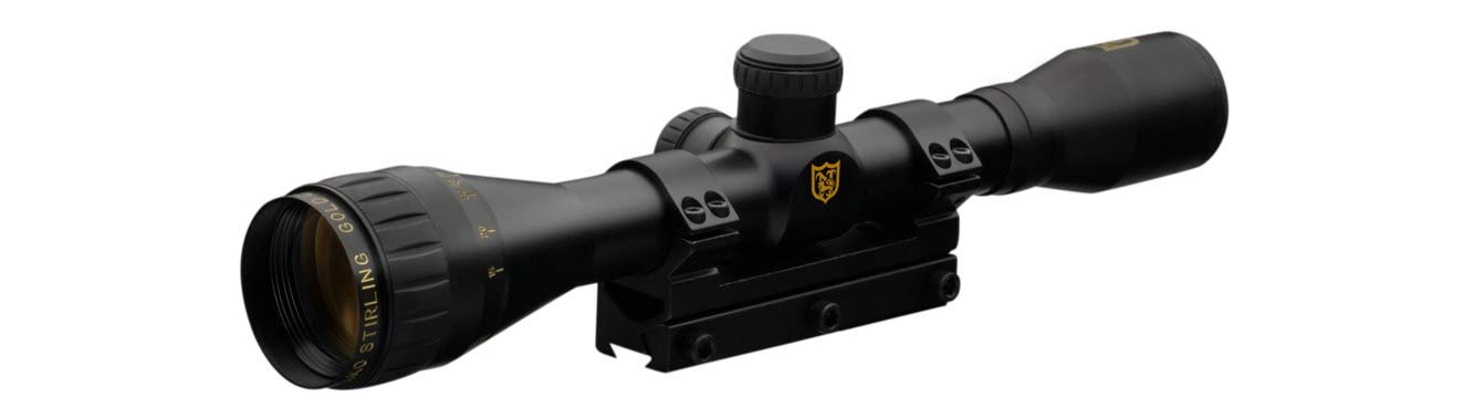Nikko Stirling Airking 4x32 AO, 1in Tube, Rifle Scope, HMD Reticle, 1/4 MOA, Matte Black, NGRA432