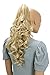 Produktbild PRETTYSHOP 50cm Haarteil Zopf Pferdeschwanz Haarverlängerung Voluminös Gewellt Blond Mix H32a