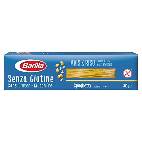 Barilla Pasta Glutenfreie Spaghetti n.5 aus köstlichem Mais und Reis – perfekt für Menschen mit Zöliakie oder Glutenunverträglichkeit 400 g