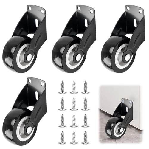 Yooyan 4 pièces Roue de portail, roues de portail à charge lourde pour roue de support anti-chute de porte, roue de support antidérapante réglable, roues...