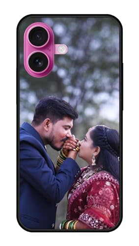 Image of NDCOM for Customised Back Cover iPhone 16 Plus Back Cover | Protective iPhone 16 Plus Case | DIY Personalised Photo Design | Customized Gift Custom Text Name Printed Metal Case