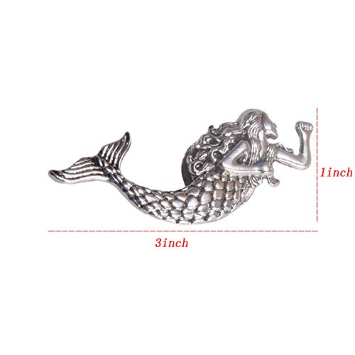 Luluxing Ocean Beach Themed Cabinet Knobs Mermaid Dresser Knobs Drawer Knobs Decorative Furniture Drawer Knobs Dresser Handles Cabinet Decoration Pulls thumb #1