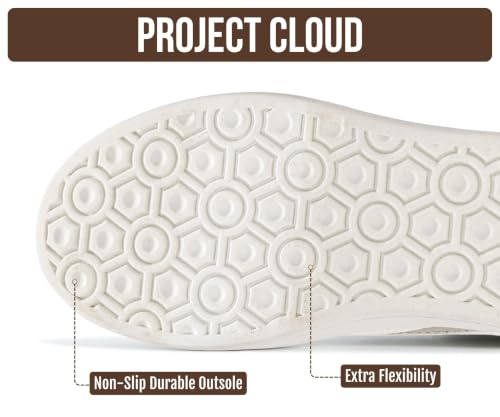 Image of Project Cloud Platform Sneakers for Women Footwear - Memory Foam Insole Womens Shoes, Lightweight and Non-Slip Sole Lace Up Fashion Sneakers for Women 2026 (Volley)