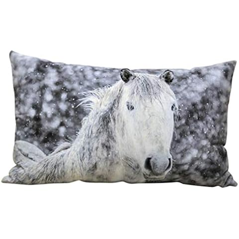 AcaciaHome Horse Seat Cushion Scatter Chair Complete With Filler Horsey Gift 50x30cm Cover