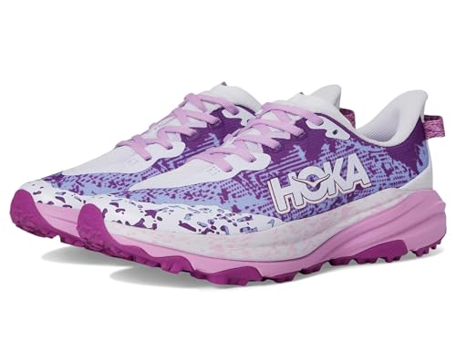 Hoka Speedgoat 6 (Big Kid) Sneaker, Lupine, 4 US Unisex