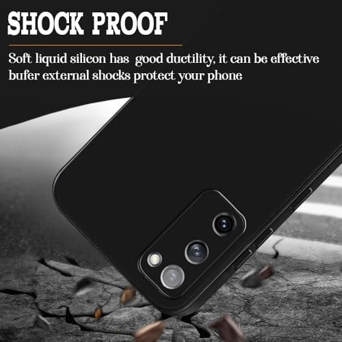 Image of Back Cover for Samsung Galaxy S20 FE 5G / 4G | Full Camera Protection | Premium Liquid Silicon Case | Flexible Bumper Case for Samsung Galaxy S20 FE 5G / 4G (Black)