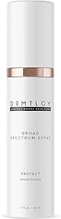 DRMTLGY Anti Aging Clear Face Sunscreen and Facial Moisturizer with Broad Spectrum SPF 45. Oil Free, Zinc Oxide Sunscreen For Sensitive Skin and Acne Prone Skin.