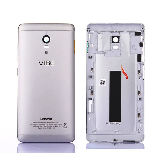 PS FORTUNET Battery Door Back Panel Replacement Housing Case with Vol and Power Button Logo and Camera Lens for Lenovo Vibe P1 P1a42 P1c58 Note (Graphite Grey)