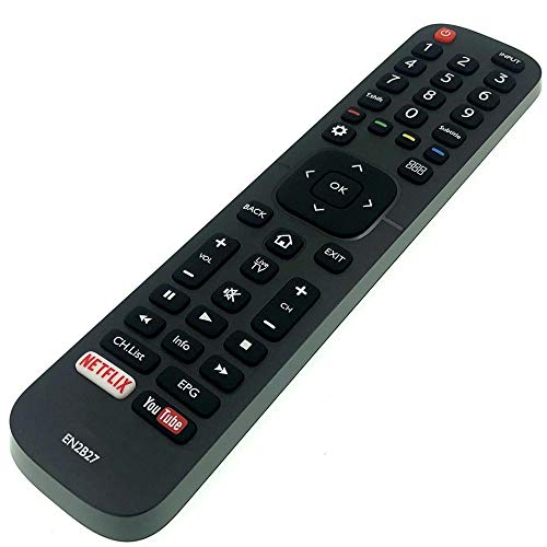 Image of EHOP EN2B27V Compatible Remote Control for VU 55-QDV 4K Smart LED /LCD TV with Netflix Button (Black)