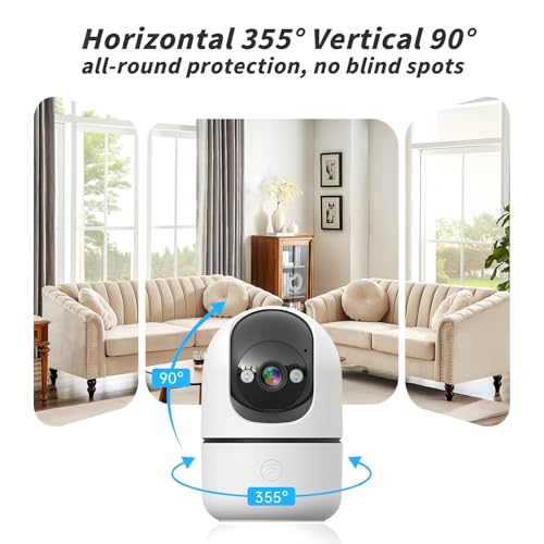 GBIUT Indoor Camera 5G&2.4G WiFi Cameras for Home Security Instant 911 Alert - image 3