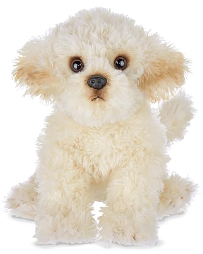 Image of Bearington Dog Stuffed Animal - Bisquit Puppy Realistic Stuffed Animals - Plush Dog Toys for Kids Poodle Labradoodle Plushies -13.5 Inch