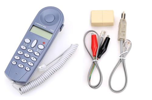 Image of Brccee AC C019 Phone Telephone Butt Test Tester Lineman Tool Cable Set with Connectors and Joiner (Grey)