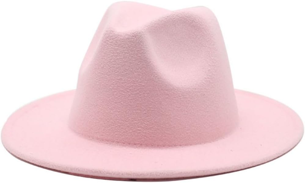 Classic Cotton Fedora Hat, Turquoise, 2 Inch Wide Brim, Regular Fit, Fall Style