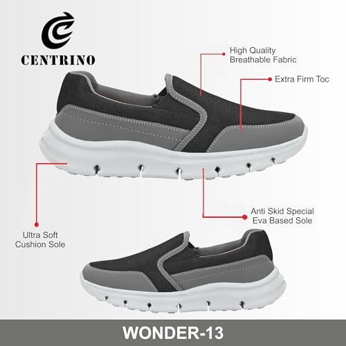 Image of Centrino Men's Sports Shoes | Shoes for Man Stylish | Lightweight Breathable Running Shoes | Cushioned Insole | Comfortable Mesh Walking & Workout Sneakers for Men | Mens Sports Shoes Casual (9229)