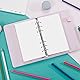 135 Blätter A6 Papier Blanko, 6 Löcher A6 Refill Nachfülleinlagen Loose Notizpapier A6 Refill Paper für 6 Ring Binder Notizbuch, Tagbuch, Skizze
