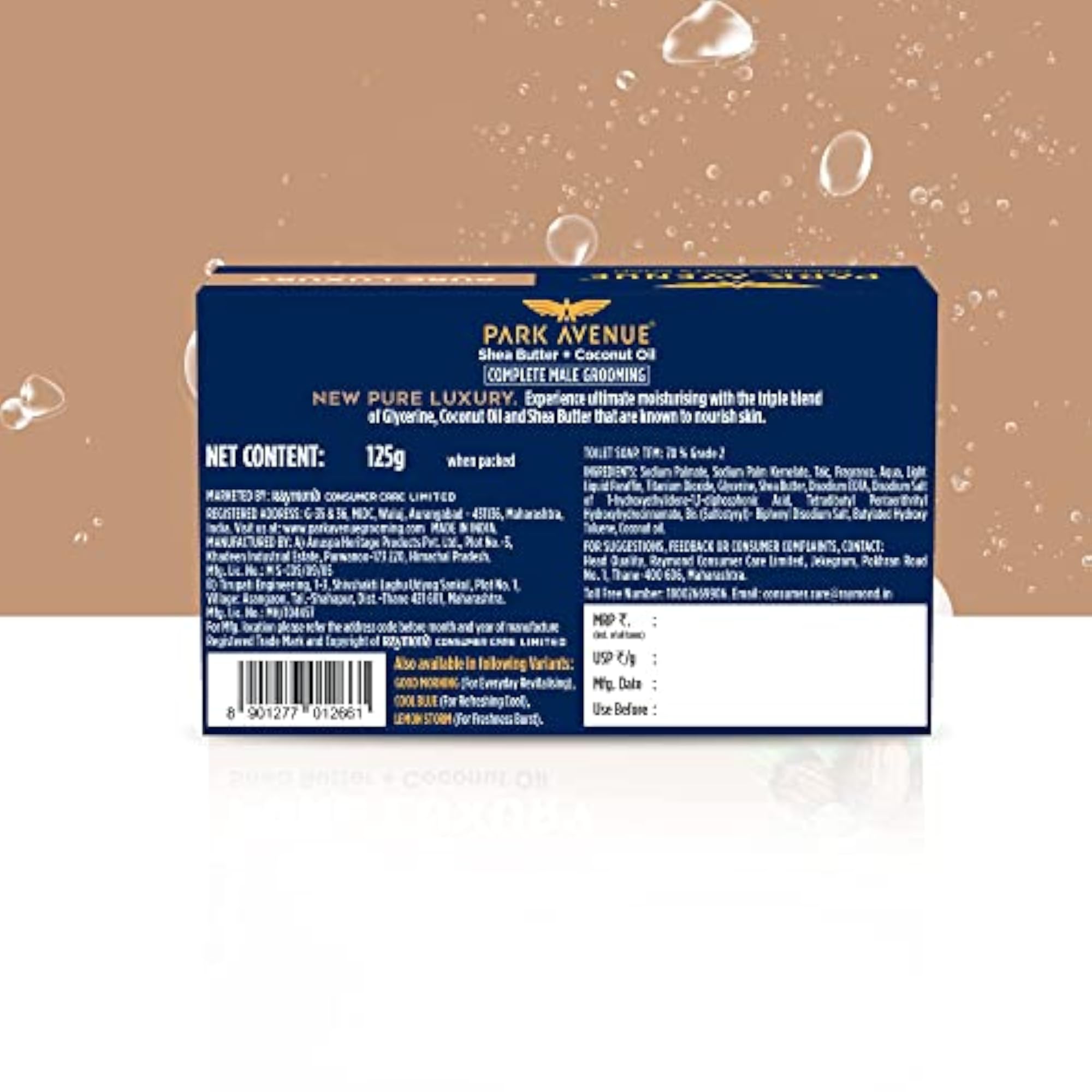 Premium Men's Soap with Shea Butter & Coconut Oil, 125g