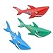 Banzai 3 Piece Magical Mermaid Dolls and 3 Piece Dive Sharks Pool Toys Bundle Set of Pool Toys
