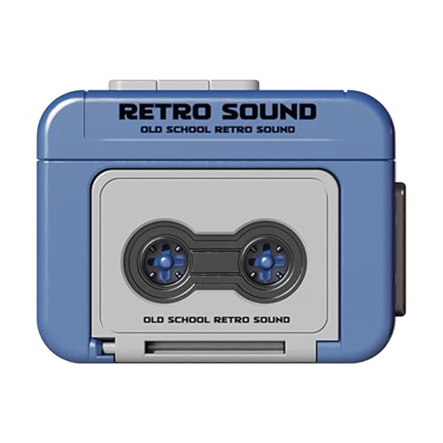 Porte-clés Enregistreur Cassette Vintage - Mini Magnétophone à Message Vocal pour Cadeau Couple | Déco Rétro pour Clés, Sac à Dos, Téléphone, Bagagerie