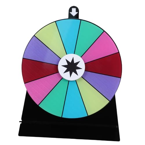 CHILDWEET Interactive Prize Wheel Erasable Roulette Game for Parties Portable Party Accessory
