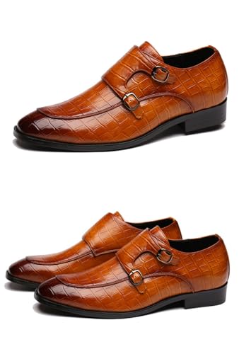 Men's Dress Shoes Oxfords are Worn with Classic Modern Dress Leather Shoes and Casual Loafers (Yellow,13)