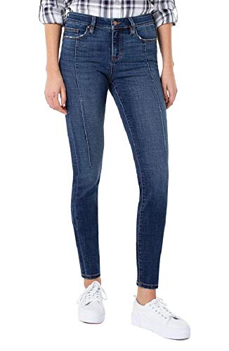 Liverpool Women's Abby-Skinny-W-Front-Darts-Vintage-Premium Jeans, Missoula, 14