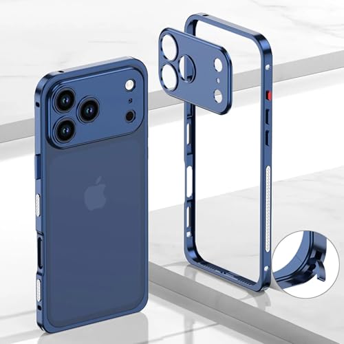 Image of MILLION CASES Element X Cooling Metal Case for iPhone 17 Pro Max, iPhone 17 Pro Max Back Cover Case(2025) - Metal | Brilliant Blue