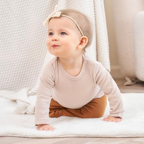 Baby Long Sleeve Shirts Infant Toddler Tshirt Ribbed Undershirts for Girls Boys Clothes 6 Months-3 Years2