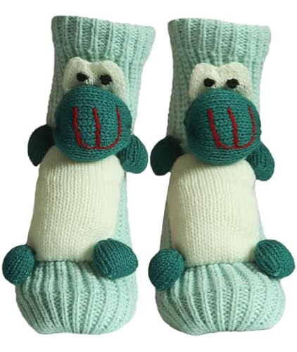 Image of Women's Non-slip Household Floor Socks Knit Casual Animals Slippers Socks Christmas Stockings Decor