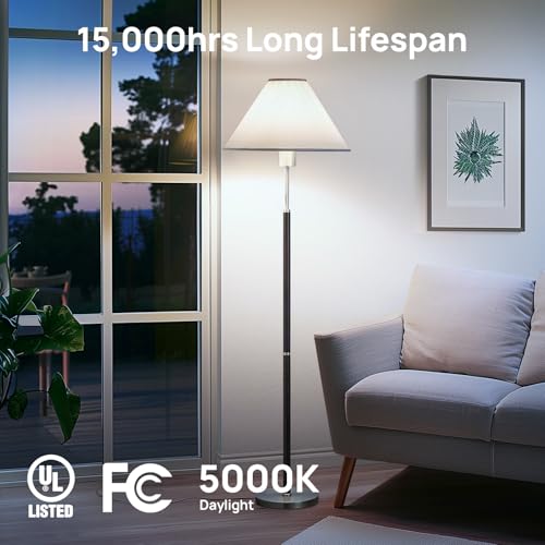 Image of Consciot A19 LED Light Bulb,100W Equivalent,14W 5000K Daylight White,E26 Base,1500 Lumens Non-Dimmable,Energy Efficient LED Light Bulbs,UL Listed for Home Lighting,5-Pack