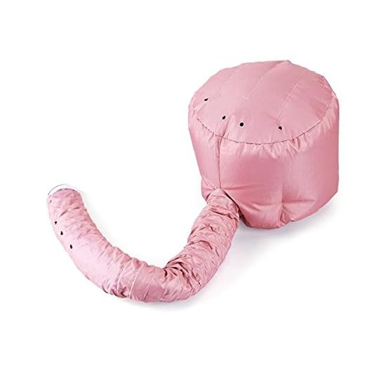 Pink Salon Barber Soft Quick Hair Blow Dryer Bonnet Hood Hat Attachment Portable