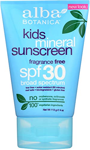 Alba Botanica Kids Mineral Sunscreen SPF 30 -4 oz