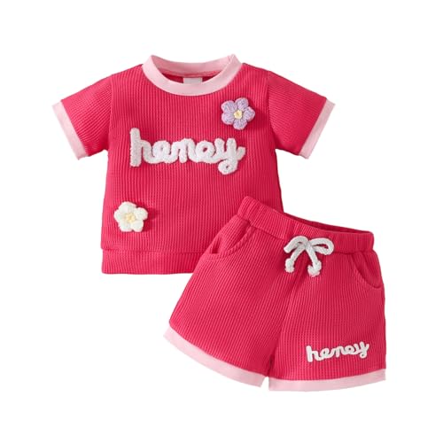 Toddler Baby Girl Floral Summer Clothes Set