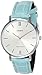 Casio LTP-VT01L-7B3 Women's Minimalistic Silver Dial Blue Leather Band Analog Watch