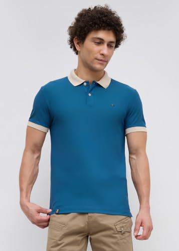 Image of Nostrum Mary Half Sleeve Polo T-Shirt with Two-Tone Collar, Stylish T Shirt for Men, Polo Tshirts for Men, Cotton T Shirt for Man, Casual Tshirt for Mens Boys