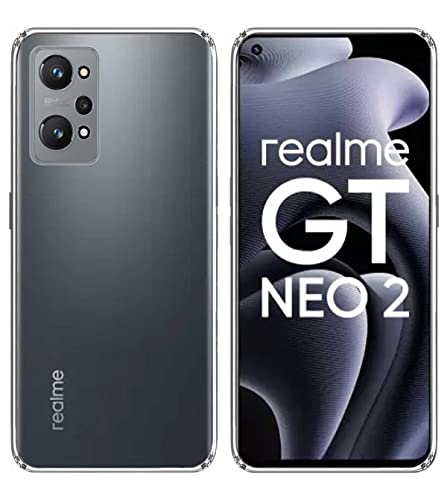 Image of Soft Flexible Silicone Back Cover Compatible with Realme GT NEO 2, Transparent Case