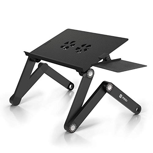 Pwr Adjustable Vented Laptop Table Computer Desk Portable Bed Tray Book Stand Multifuctional & Ergonomics Design Fully Adjustable Legs Up To 17" Notebook #TOP1