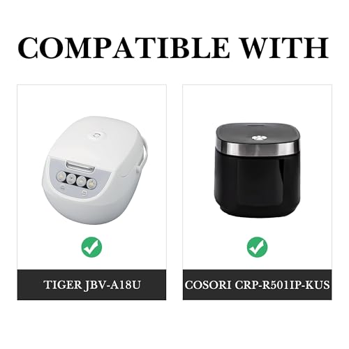 Linkidea Rice Cooker Aluminium Alloy Inner Pot Compatible with Tiger JBV-A18U-W, COSORI CRP-R501IP-KUS, Dishwasher Safe Replacement Bowl - Image 4
