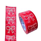 Cute Pink Bows Packing Tape, 1 Roll