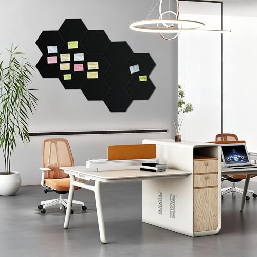 Image of Acoustic Panels, Magrowill 12-Pack Soundproof Wall Panels 12 X 10 X 0.4 Inches, Sound Absorbing Panels with Full Self-Adhesive, Interior Wall Decor Felt Tiles Board