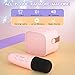 YLL Kids Karaoke Machine, Portable Bluetooth Speaker with Wireless Microphone, Christmas Kids Toys Gifts for Girls 4, 5, 6, 7, 8, 9, 10 +Year Old (Lightpink)